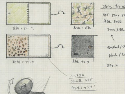 String - tie notebook - Black - ColorSwatch