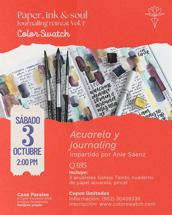 Taller - Acuarelas y journaling - ColorSwatch