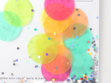 Tarjeta Confettigram - Disco - ColorSwatch