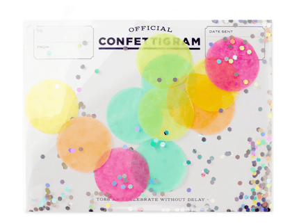 Tarjeta Confettigram - Disco - ColorSwatch