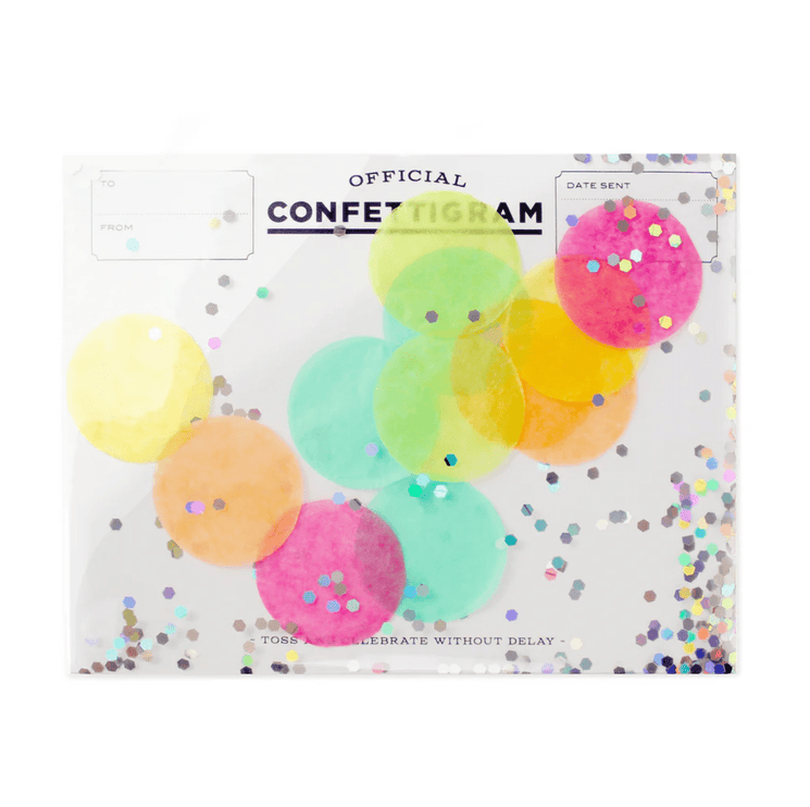 Tarjeta Confettigram - Disco - ColorSwatch