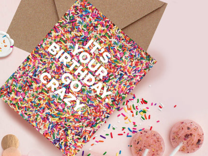 Tarjeta de Cumpleaños - Sprinkles - ColorSwatch