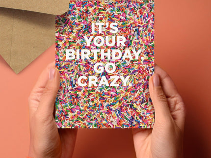 Tarjeta de Cumpleaños - Sprinkles - ColorSwatch