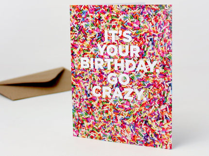 Tarjeta de Cumpleaños - Sprinkles - ColorSwatch