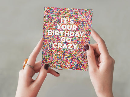 Tarjeta de Cumpleaños - Sprinkles - ColorSwatch