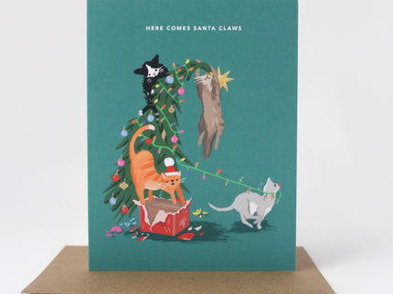 Tarjeta de Navidad - Gatos - ColorSwatch