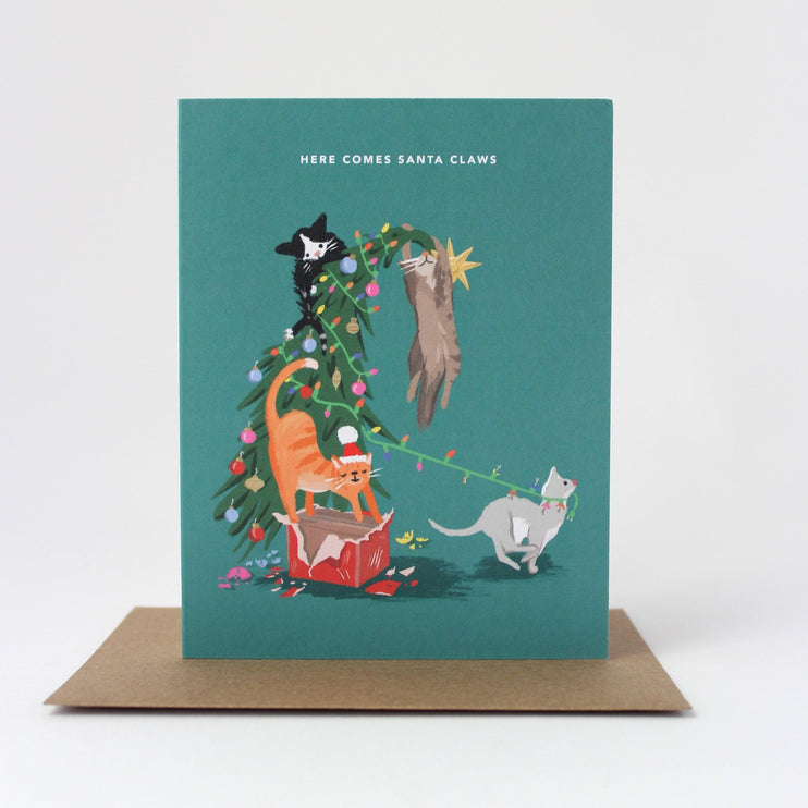 Tarjeta de Navidad - Gatos - ColorSwatch