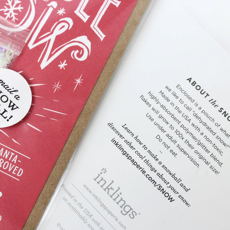 Tarjeta de Navidad - Snow Ball (con nieve instantánea) - ColorSwatch