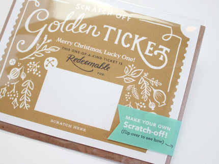 Tarjeta Raspable - Golden Ticket Navidad - ColorSwatch