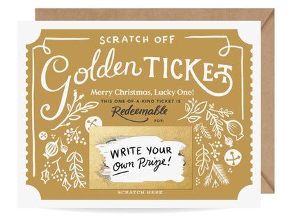 Tarjeta Raspable - Golden Ticket Navidad - ColorSwatch