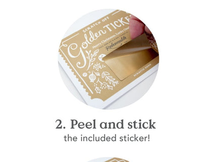 Tarjeta Raspable - Golden Ticket Navidad - ColorSwatch