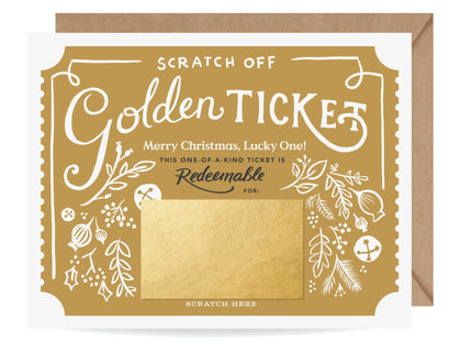 Tarjeta Raspable - Golden Ticket Navidad - ColorSwatch