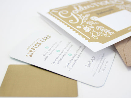 Tarjeta Raspable - Golden Ticket Navidad - ColorSwatch