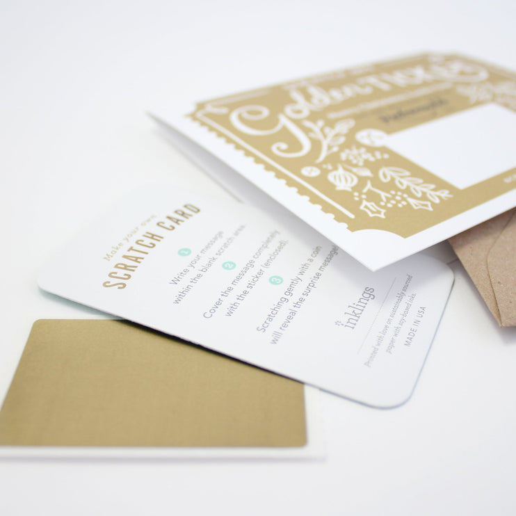 Tarjeta Raspable - Golden Ticket Navidad - ColorSwatch