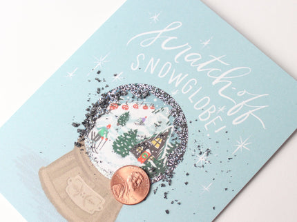 Tarjeta Raspable - Snow Globe Navidad - ColorSwatch