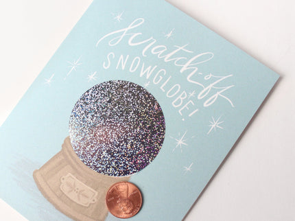 Tarjeta Raspable - Snow Globe Navidad - ColorSwatch