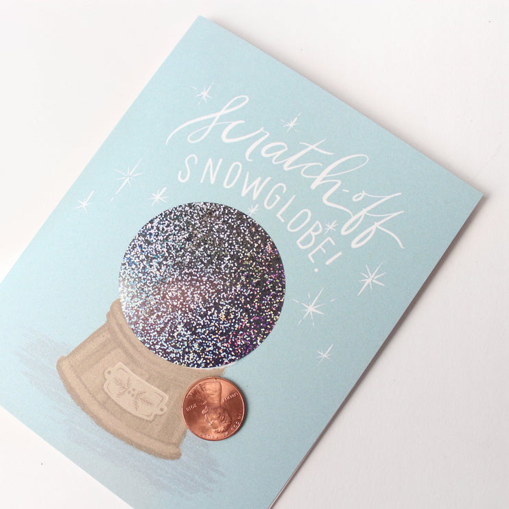 Tarjeta Raspable - Snow Globe Navidad - ColorSwatch