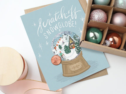 Tarjeta Raspable - Snow Globe Navidad - ColorSwatch