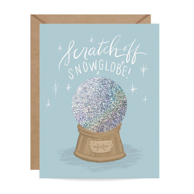 Tarjeta Raspable - Snow Globe Navidad - ColorSwatch