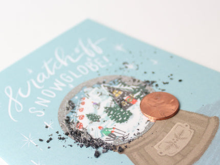 Tarjeta Raspable - Snow Globe Navidad - ColorSwatch