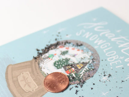 Tarjeta Raspable - Snow Globe Navidad - ColorSwatch