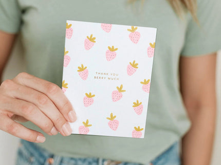 Thank You "Berry" Much - Tarjeta + Sobre - ColorSwatch