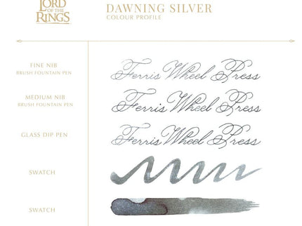 Tinta 10mL - Dawning Silver (Lord of the Rings) - ColorSwatch