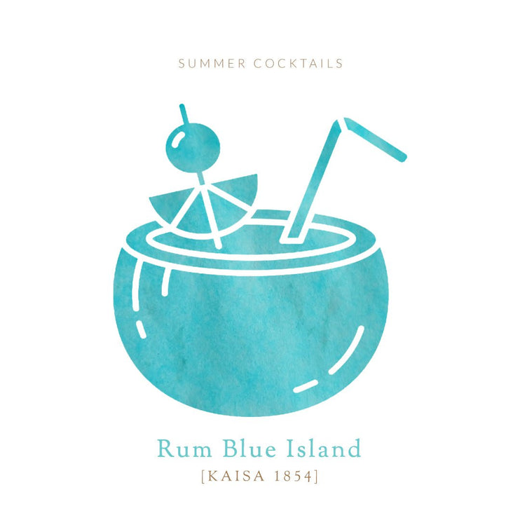 Tinta 30mL - Rum Blue Island (Kaisa) - ColorSwatch