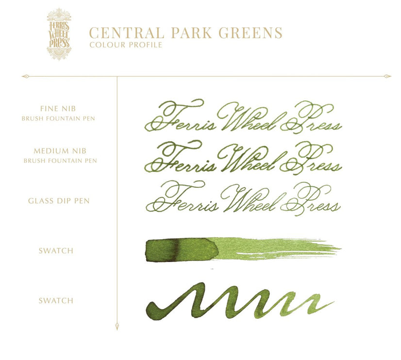 Tinta 38mL - Central Park Greens - ColorSwatch
