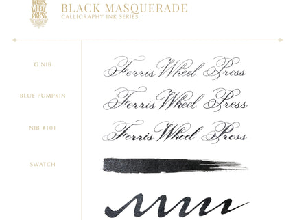 Tinta Caligráfica - Black Masquerade - ColorSwatch