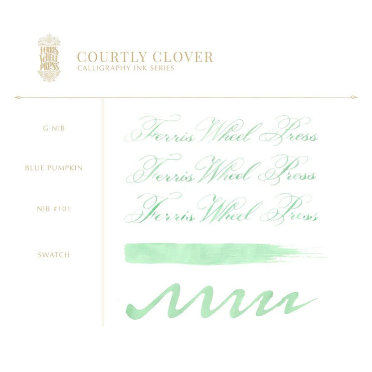 Tinta Caligráfica - Courtly Clover - ColorSwatch