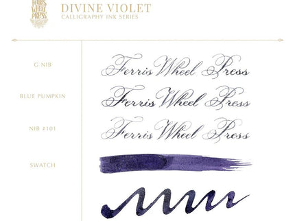 Tinta Caligráfica - Divine Violet - ColorSwatch