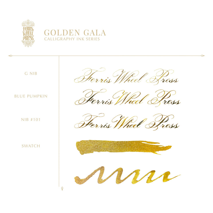 Tinta Caligráfica - Golden Gala - ColorSwatch
