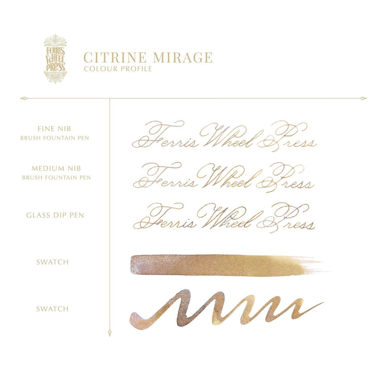 Tinta Ferritales de 20mL - Citrine Mirage - ColorSwatch