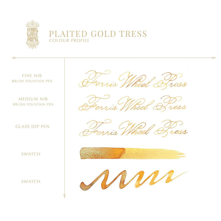 Tinta Ferritales de 20mL - Plaited Gold Tress - ColorSwatch