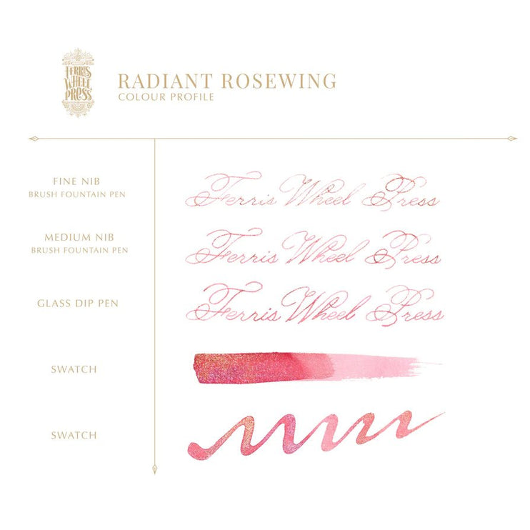 Tinta Ferritales de 20mL - Radiant Rosewing - ColorSwatch