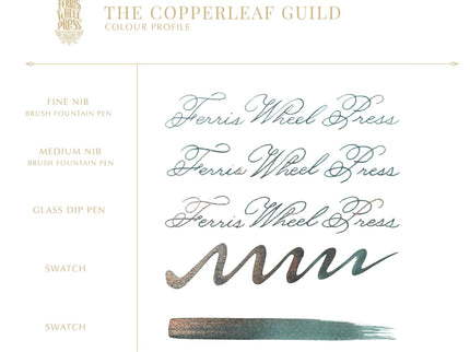 Tinta Ferritales de 20mL - The Copperleaf Guild - ColorSwatch