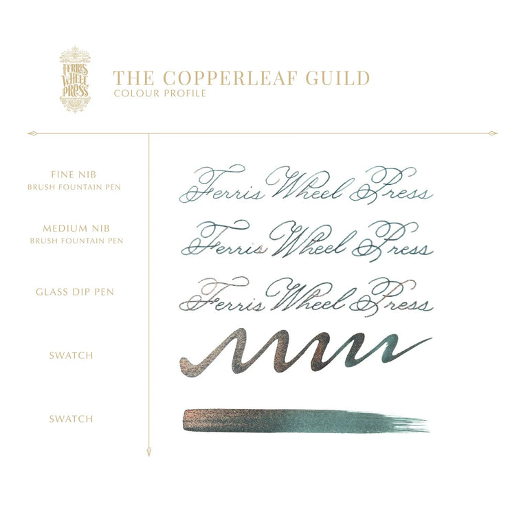 Tinta Ferritales de 20mL - The Copperleaf Guild - ColorSwatch