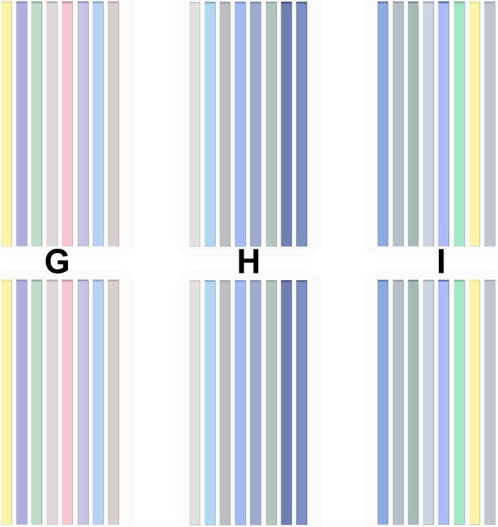 Tiras Adhesivas de Resaltador - ColorSwatch