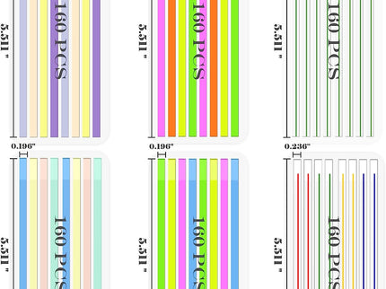 Tiras Adhesivas de Resaltador - ColorSwatch