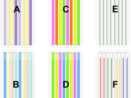 Tiras Adhesivas de Resaltador - ColorSwatch