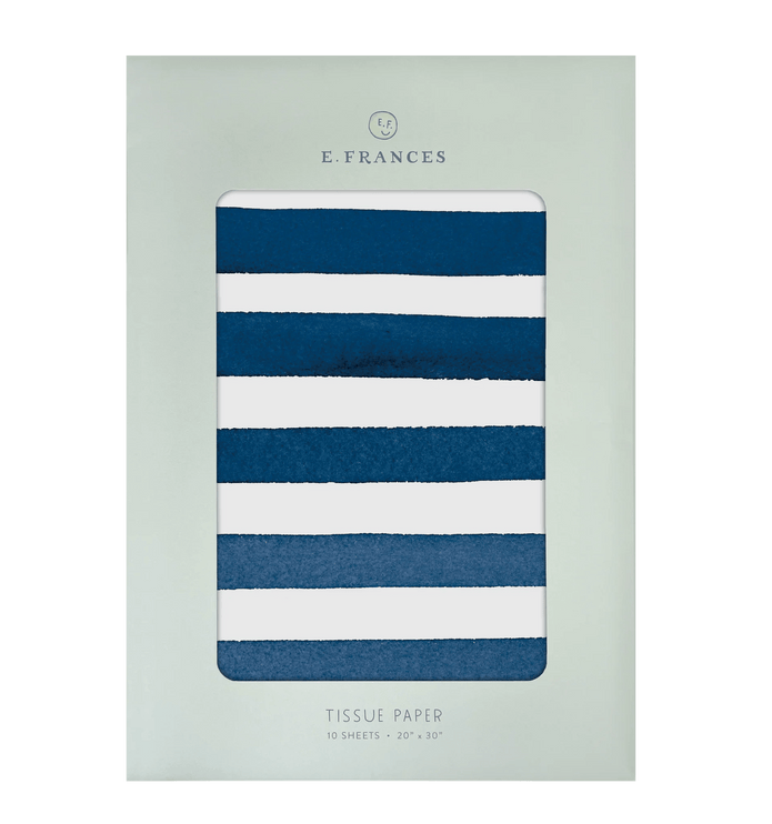 Tissue Paper - Blue Stripe - ColorSwatch