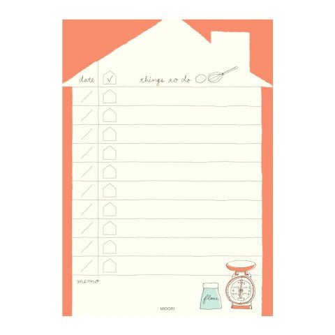To Do Memo Pad - Zakka - ColorSwatch