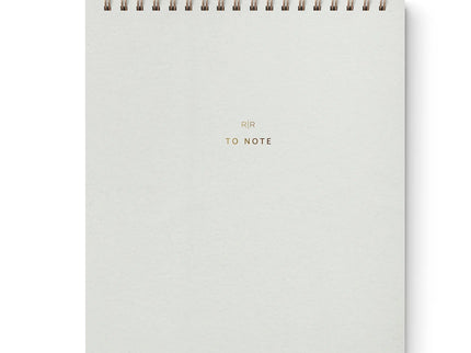 "To Note" Cuaderno Vertical de Líneas - Chalk White - ColorSwatch