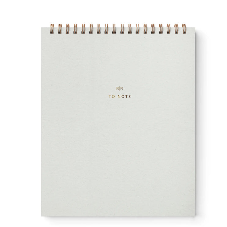"To Note" Cuaderno Vertical de Líneas - Chalk White - ColorSwatch