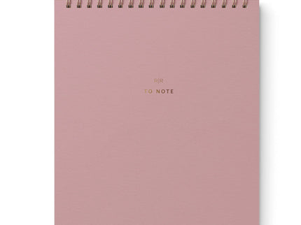 "To Note" Cuaderno Vertical de Líneas - Dusty Rose - ColorSwatch