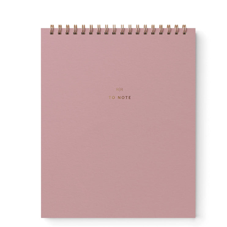 "To Note" Cuaderno Vertical de Líneas - Dusty Rose - ColorSwatch