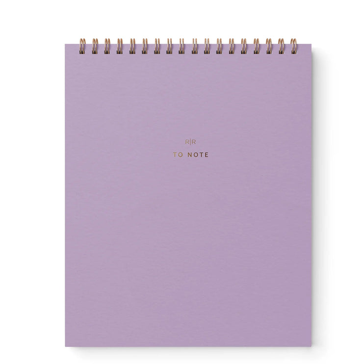 "To Note" Cuaderno Vertical de Líneas - Lavender - ColorSwatch