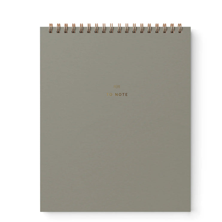 "To Note" Cuaderno Vertical de Líneas - Light Sage - ColorSwatch