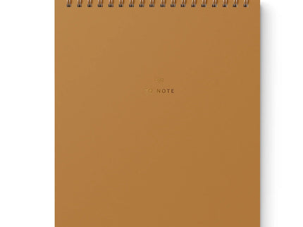 "To Note" Cuaderno Vertical de Líneas - Mustard - ColorSwatch